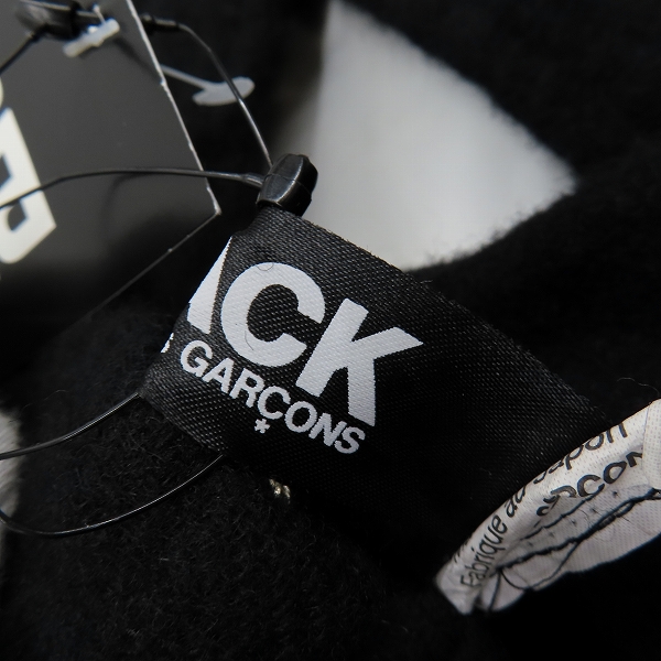 実際に弊社で買取させて頂いた【未使用】BLACK COMME DES GARCONS/ブラックコムデギャルソン ウールナイロン サスペンダースカート 1F-A007/Sの画像 4枚目