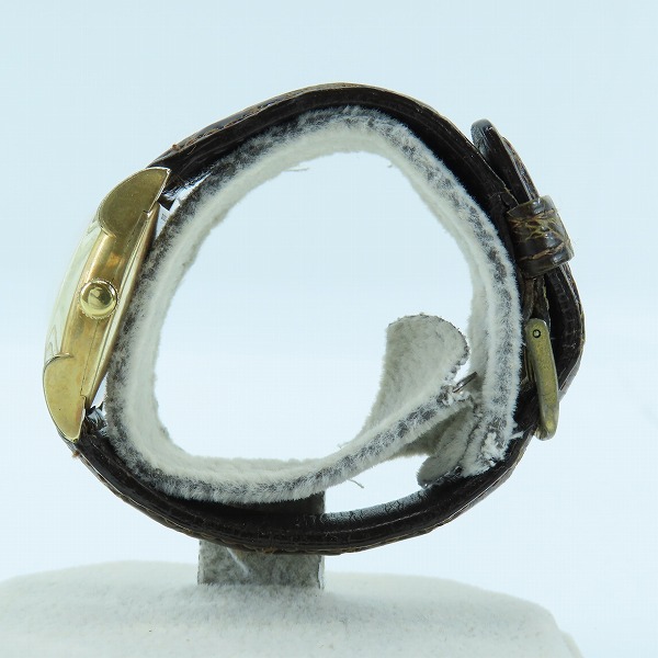 実際に弊社で買取させて頂いたElgin Deluxe/エルジン デラックス 10K ゴールド フィル 10KGF 金張り アンティーク 腕時計の画像 1枚目