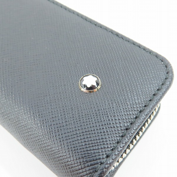 実際に弊社で買取させて頂いたMONTBLANC/モンブラン ラウンドジップ レザー ペンケースの画像 6枚目