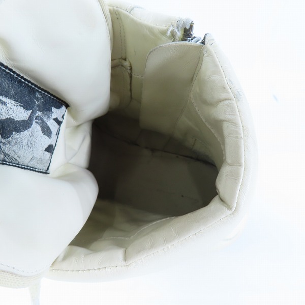 実際に弊社で買取させて頂いたRick Owens/リックオウエンス GEOBASKET/ジオバスケット サイドジップスニーカー/42の画像 4枚目