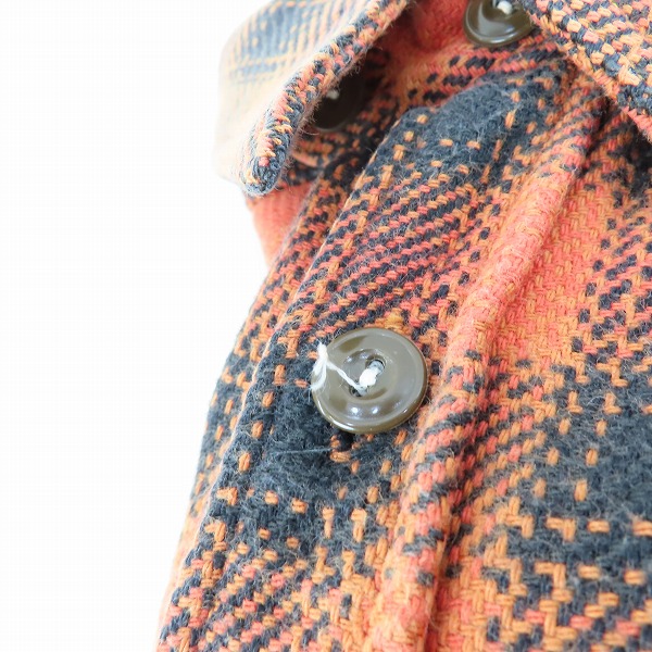 実際に弊社で買取させて頂いたGLORY PARK/グローリーパーク THE FLAT HEAD/フラットヘッド 長袖ネルシャツ オレンジ系 38の画像 6枚目