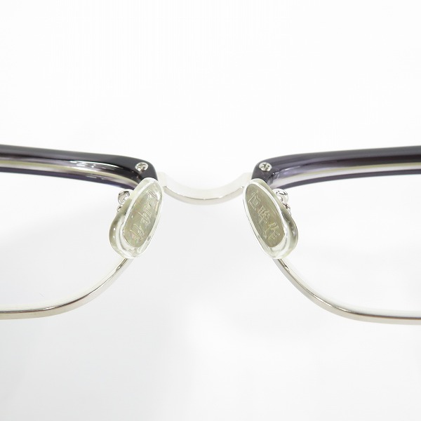 実際に弊社で買取させて頂いたKANEKO OPTICAL/金子眼鏡 恒眸作 手造 メガネフレーム T254 の画像 7枚目