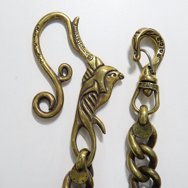 実際に弊社で買取させて頂いた(1)Gangsterville×galcia/ギャングスタービル×ガルシア SWALLOW WALLET-CHAIN/スワロー ウォレットチェーン ブラス/真鍮の画像 1枚目