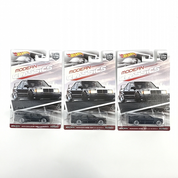 実際に弊社で買取させて頂いた【未開封】Hot Wheels/ホットウィール 1/64 MODERN CLASSICS Mercedes-Benz/メルセデスベンツ 190E 2.5-16 EVO 3点セット