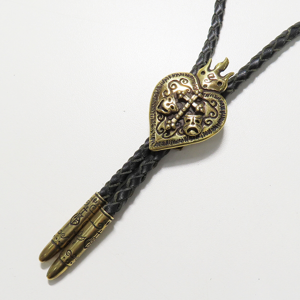 実際に弊社で買取させて頂いたGangsterville×galcia/ギャングスタービル×ガルシア  TWO FACE/ダブルフェイス BOLO TIE/ボロタイ/ループタイ ブラス/真鍮