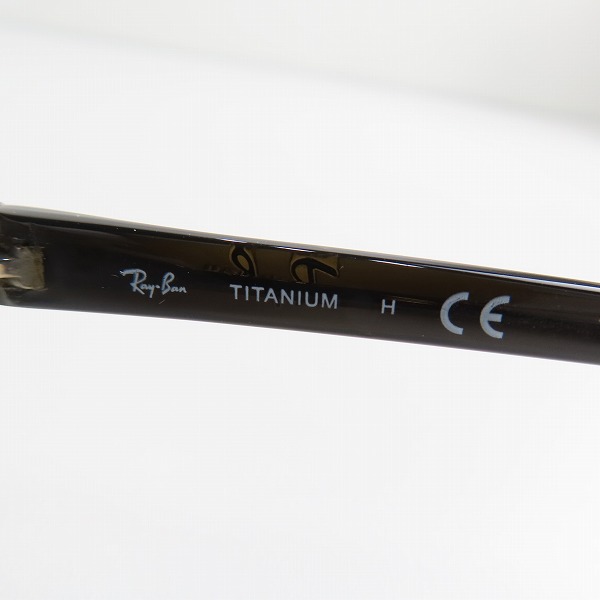 実際に弊社で買取させて頂いたRayBan/レイバン ハーフリム チタン 度入り眼鏡/メガネフレーム RB8696 1097の画像 5枚目