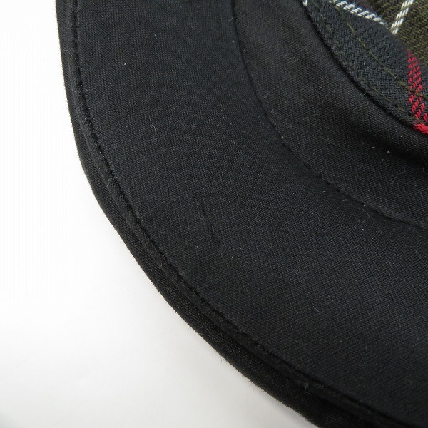 実際に弊社で買取させて頂いたBarbour/バブアー ワックスハンチング帽子 232MHA0003 7-3/8の画像 7枚目