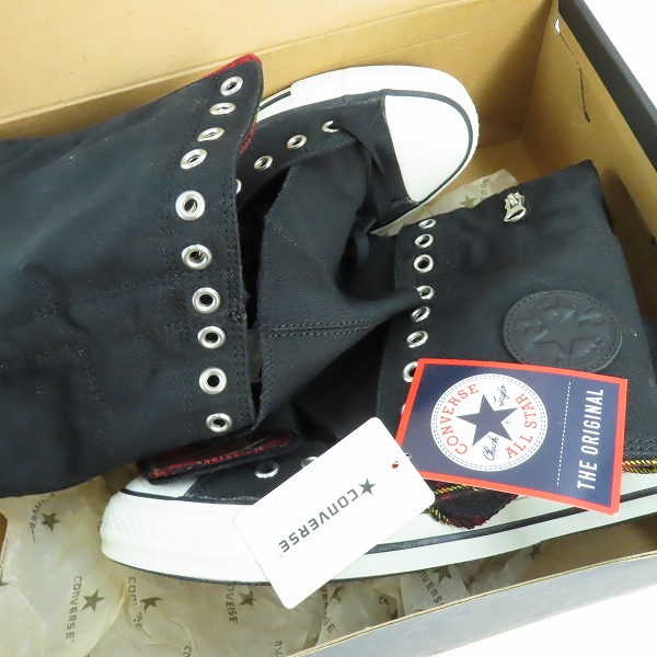 実際に弊社で買取させて頂いた【未使用】CONVERSE/コンバース ALL STAR/オールスター W-PUNK XX-HI スニーカー ブラック 1B033/27.5の画像 8枚目