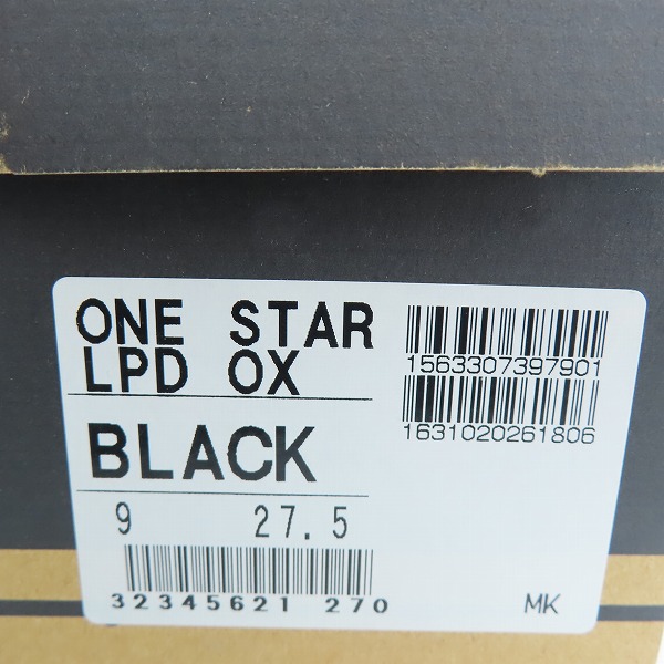 実際に弊社で買取させて頂いた【未使用】CONVERSE/コンバース ONE STAR ワンスター LPD Ox Black レオパード /9の画像 7枚目