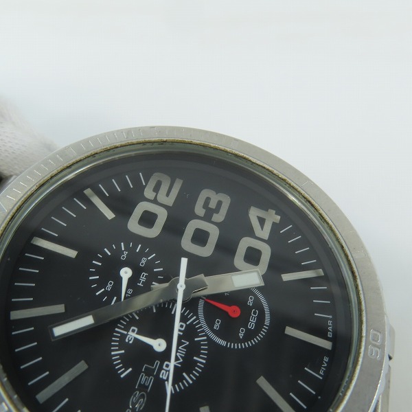 実際に弊社で買取させて頂いたDIESEL/ディーゼル ビックフェイス 海外モデル クロノ 腕時計/DZ-4209【動作未確認】の画像 5枚目