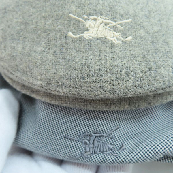 実際に弊社で買取させて頂いたBURBERRY GOLF/バーバリー ゴルフ キャスケット/2点セットの画像 4枚目