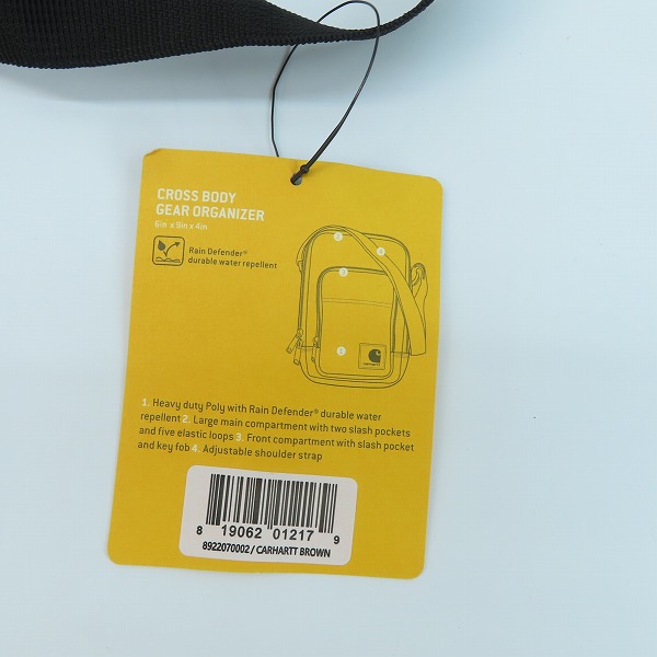 実際に弊社で買取させて頂いた(2)【未使用】carhartt/カーハート ショルダー CROSS BODY GEAR ORGANIZER ショルダーポーチ/8922070002の画像 7枚目