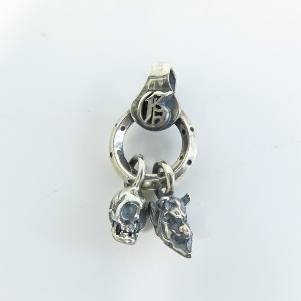 実際に弊社で買取させて頂いたGANGSTERVILLE x Galcia/ギャングスタービル × ガルシア スカルトップ ペンダントの画像 1枚目