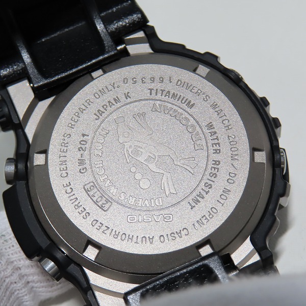 実際に弊社で買取させて頂いたG-SHOCK/Gショック FROGMAN フロッグマン 毒蛙 マジョーラカラー GW-201-6JF【動作未確認】の画像 3枚目