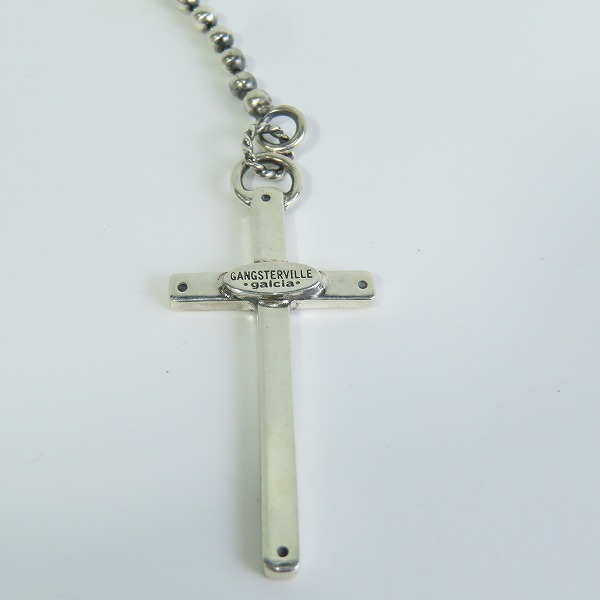 実際に弊社で買取させて頂いたGANGSTERVILLE×Galcia/ギャングスタービル×ガルシア ROSARY/ロザリオ ネックレス シルバー925の画像 3枚目