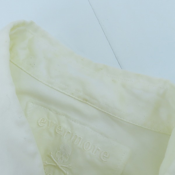 実際に弊社で買取させて頂いたmastermind JAPAN/マスターマインドジャパン evermore期 袖銀ラメジャガードスカル 長袖シャツ MX-SH04-06/Mの画像 6枚目