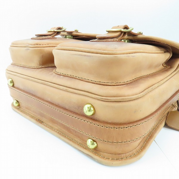 実際に弊社で買取させて頂いたHERZ/ヘルツ 50周年/50th記念 ギボシ留めショルダーバッグ CK-100の画像 2枚目