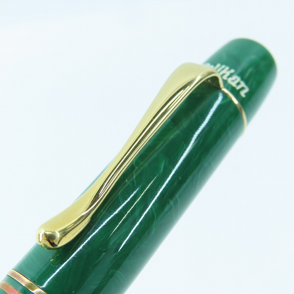 実際に弊社で買取させて頂いたPelikan/ペリカン 1935 LIMITED EDTION 4000本限定 グリーン 万年筆 ペン先 18K-750の画像 7枚目