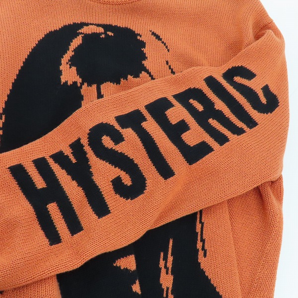 実際に弊社で買取させて頂いたHYSTERIC GLAMOUR/ヒステリックグラマー プルオーバーニット LOOKINNG AT YOU 02203NS05/Mの画像 5枚目