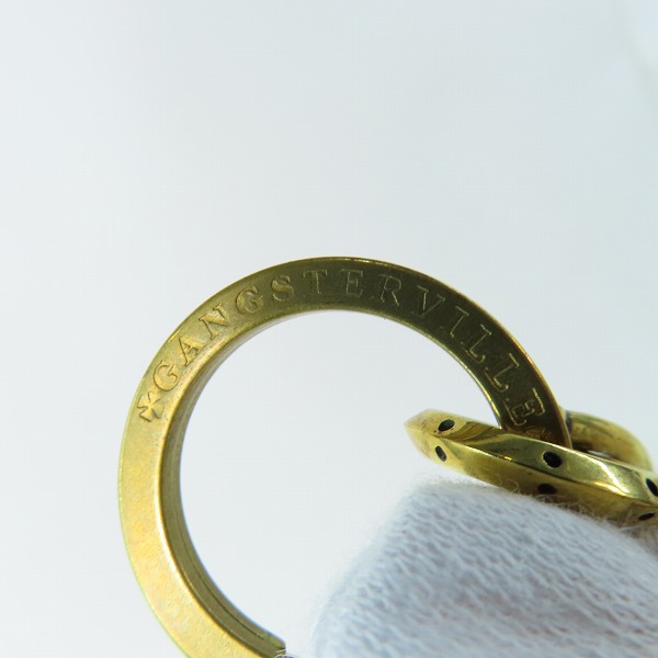 実際に弊社で買取させて頂いた(4)GANGSTERVILLE×Galcia/ギャングスタービル×ガルシア スワローキーホルダー ブラス/真鍮の画像 5枚目