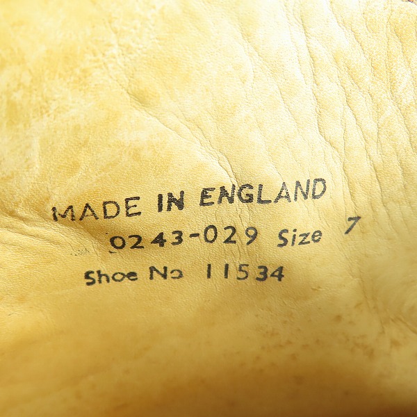 実際に弊社で買取させて頂いた【ジャンク】GEORGE COX/ジョージコックス CHUKKA/チャッカ ブーツ 11534/7の画像 5枚目