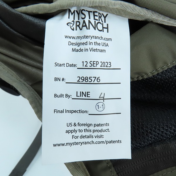 実際に弊社で買取させて頂いたMYSTERY RANCH/ミステリーランチ バックパックの画像 5枚目