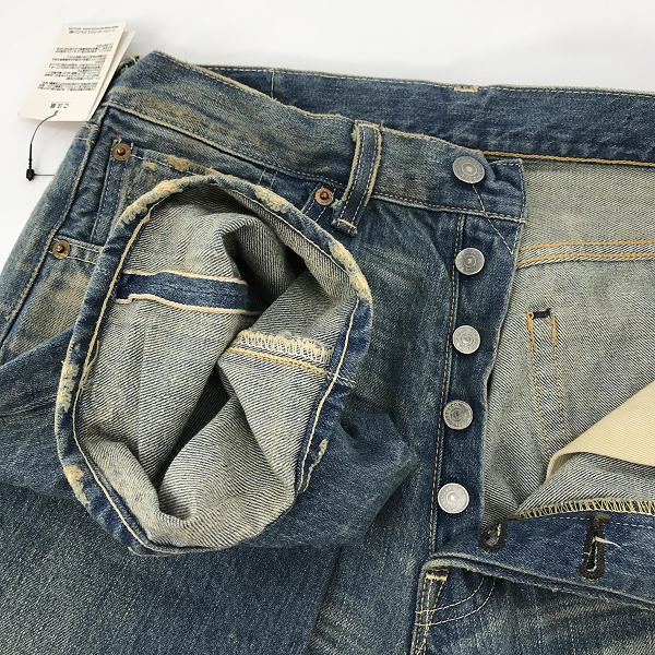 実際に弊社で買取させて頂いた【未使用】levi's vintage clothing/リーバイスヴィンテージクロージング 復刻  501xx デニムパンツ 66501-0055 W32L36の画像 7枚目