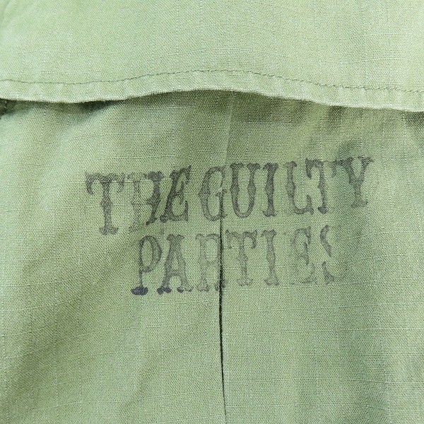 実際に弊社で買取させて頂いたWACKO MARIA/ワコマリア GUILTY PARTIES 天国東京 美人画 ミリタリーシャツ/Sの画像 6枚目