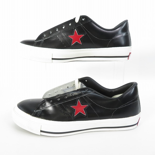実際に弊社で買取させて頂いたCONVERSE/コンバース ONE STAR OX ワンスター BLK/RED/9.5の画像 3枚目