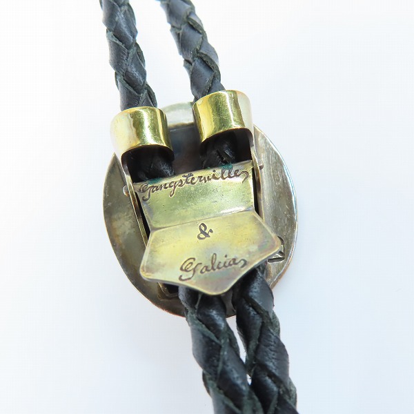 実際に弊社で買取させて頂いたGANGSTERVILLE×Galcia/ギャングスタービル×ガルシア G ループタイ/ボロタイ/ブラス/シルバーの画像 2枚目