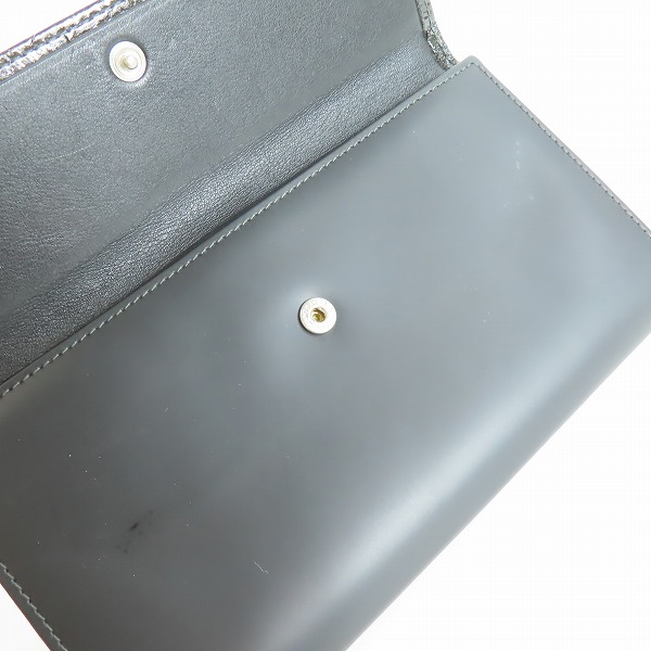 実際に弊社で買取させて頂いたLOEWE/ロエベ ロゴ 二つ折り 長財布 ブラックの画像 7枚目