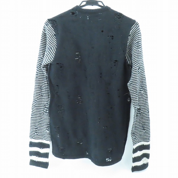 実際に弊社で買取させて頂いたMIHARA YASUHIRO/ミハラヤスヒロ ダメージカーディガン 61603598/Sの画像 1枚目