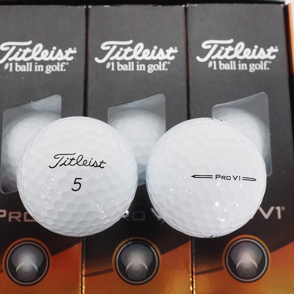 実際に弊社で買取させて頂いた【未使用】Titleist/タイトリスト PRO V1 ゴルフボール ホワイト 2ダース の画像 1枚目