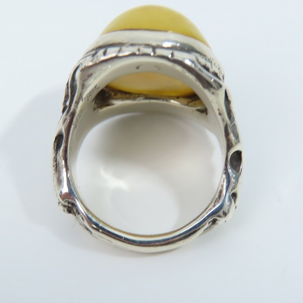 実際に弊社で買取させて頂いたALEX STREETER/アレックスストリーター エンジェルハートリング 17年限定/30周年記念 パウダーバルティックアンバー/21号の画像 5枚目