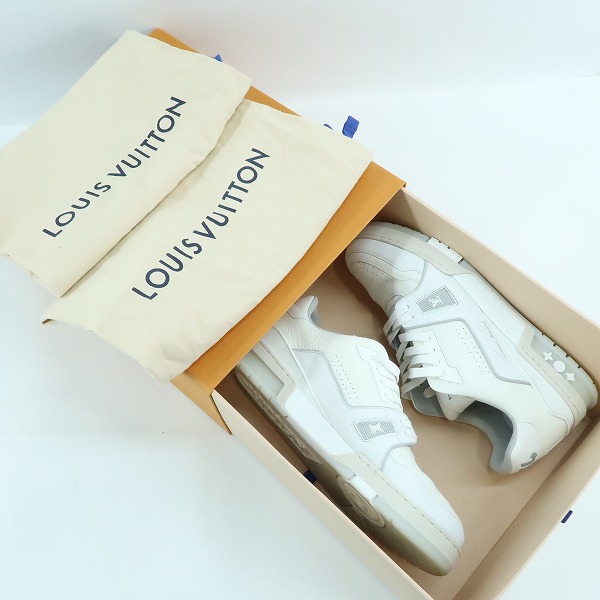 実際に弊社で買取させて頂いたLOUIS VUITTON/ルイヴィトン LVトレイナーライン レザースニーカー GO0233/8.5の画像 8枚目
