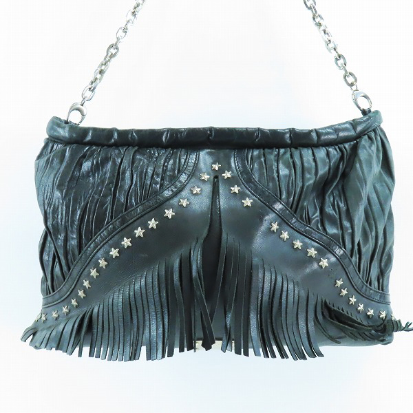 実際に弊社で買取させて頂いたJIMMY CHOO/ジミーチュウ  レザー ショルダーバッグ