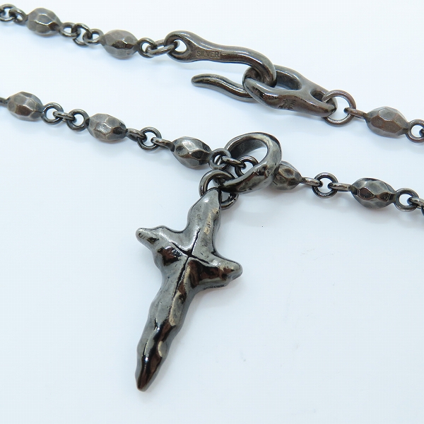 実際に弊社で買取させて頂いたBloody Mary/ブラッディマリー ステールラペンダント ブラック/クロストップ/ チェーンネックレス