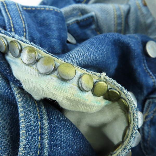 実際に弊社で買取させて頂いたHYSTERIC GLAMOUR/ヒステリックグラマー RSM加工 ストレート デニムパンツ 0241AP10/W29L32の画像 8枚目