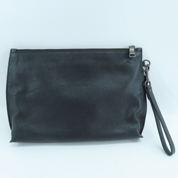 実際に弊社で買取させて頂いたCOACH/コーチ レザー セカンドバッグ クラッチバッグ/ポーチブラック F28614の画像 1枚目