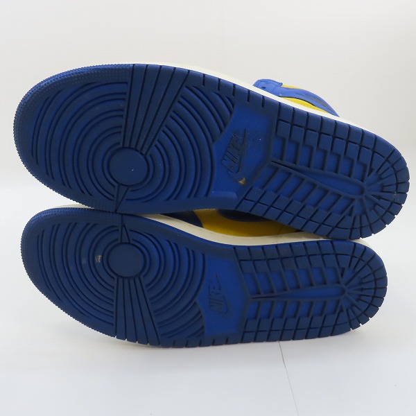 実際に弊社で買取させて頂いたNIKE/ナイキ WMNS AIR JORDAN 1 RETRO HIGH OG REVERSE LANEY/エアジョーダン1 リバースレイニー FD2596-700/27の画像 2枚目