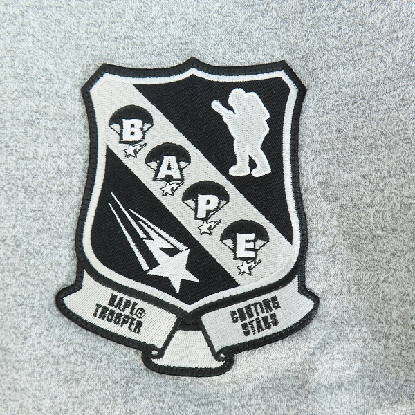 実際に弊社で買取させて頂いたA BATHING APE/アベイシングエイプ スウェット ベイプスタ トルーパー ワッペン/Lの画像 6枚目