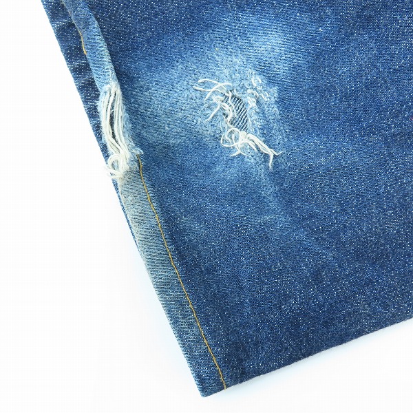 実際に弊社で買取させて頂いたEVISU/エヴィス No2 Lot.2001 ピンクカモメペイント 32×35の画像 8枚目