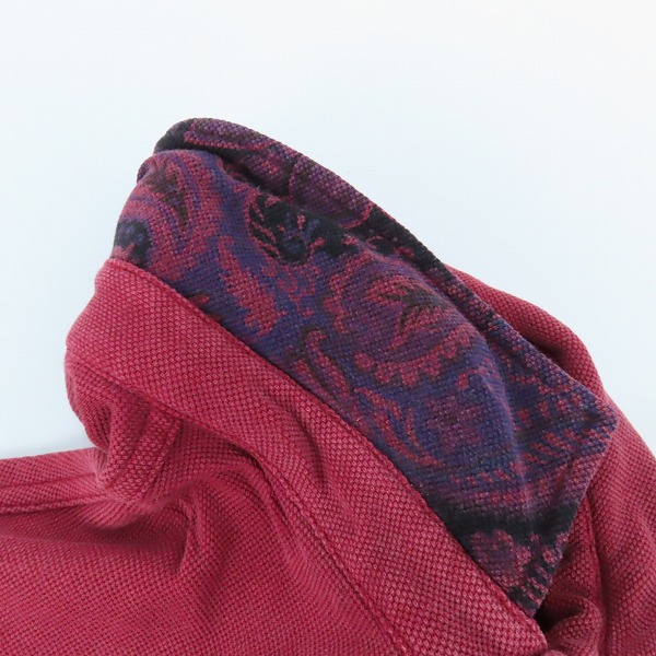 実際に弊社で買取させて頂いたETRO/エトロ 胸ロゴ刺繍 襟下ペイズリー柄半袖ポロシャツ XSの画像 6枚目