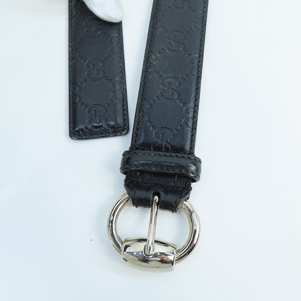 実際に弊社で買取させて頂いたGUCCI/グッチ シェリーライン レザーベルト 162942 480199の画像 1枚目