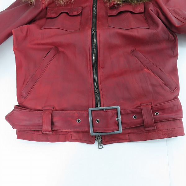 実際に弊社で買取させて頂いたNO ID./ノーアイディ 牛革 レザージャケット/2の画像 2枚目