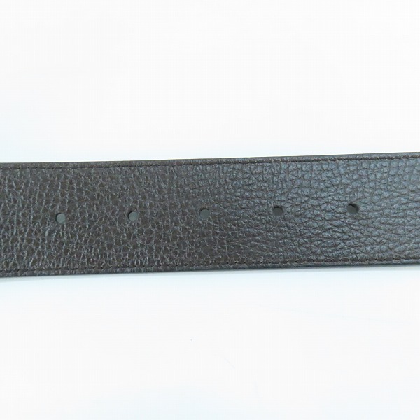 実際に弊社で買取させて頂いたGUCCI/グッチ リバーシブル インターロッキングG ゴールド金具 ベルト 450000の画像 4枚目