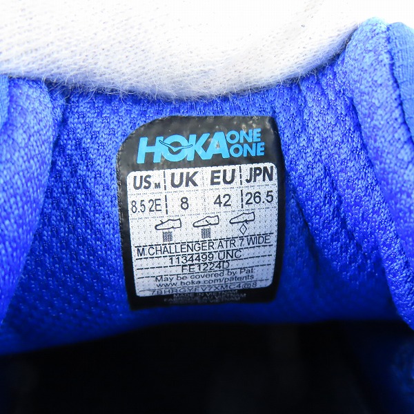 実際に弊社で買取させて頂いたHOKA ONEONE/ホカオネオネ M Challenger ATR 7 WIDE チャレンジャー 1134499/26.5の画像 5枚目