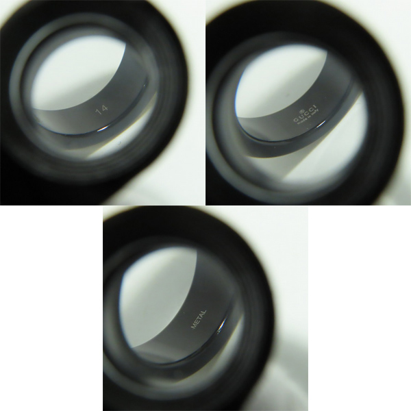 実際に弊社で買取させて頂いたGUCCI/グッチ ジェムストーン付き アイコンリング METAL × K18YG/527095 J8F77 8522/13号の画像 7枚目