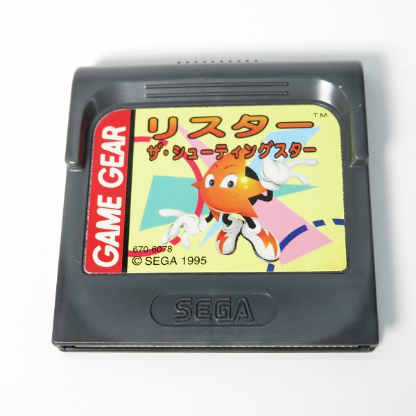 実際に弊社で買取させて頂いたGAME GEAR/ゲームギア ソフト リスター ザ・シューティングスター【動作未確認】
