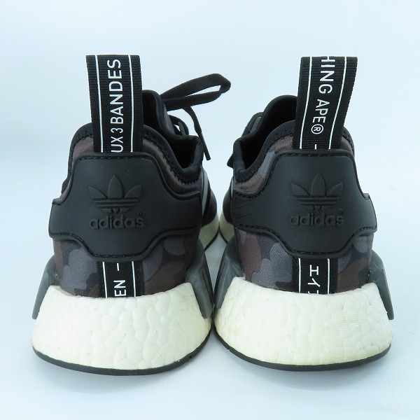 実際に弊社で買取させて頂いたadidas×A BATHING APE/アディダス×アベイシングエイプ NMD R1 BAPE サルカモ柄 BA7325/25.5の画像 1枚目